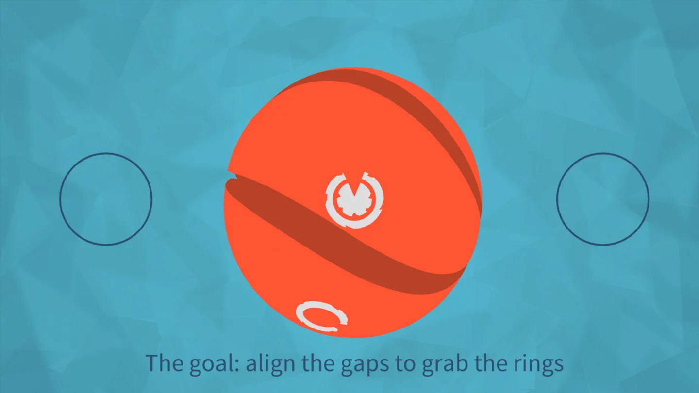 Bounden's unique interface requires that two people work together to keep the crosshair positioned and the ball rolling