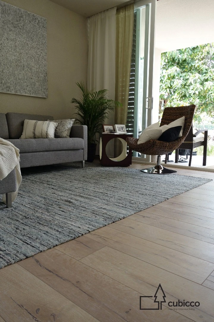 Inside one of Cubicco's hurricane-resistant flatpack homes