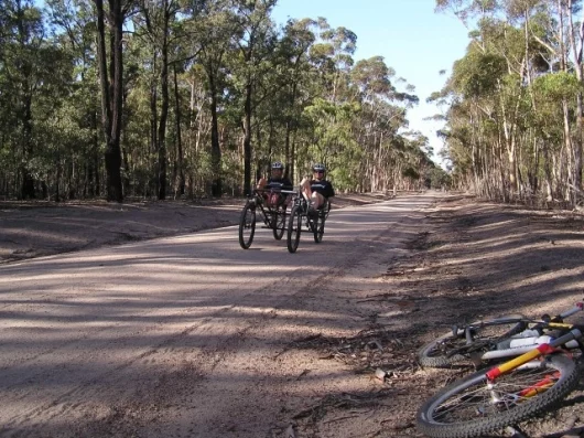 Pedal power: the four-wheeled transport Australians Roger Chao and Megan Kerr plan to ride more than 7,450 miles across Russia and Asia.