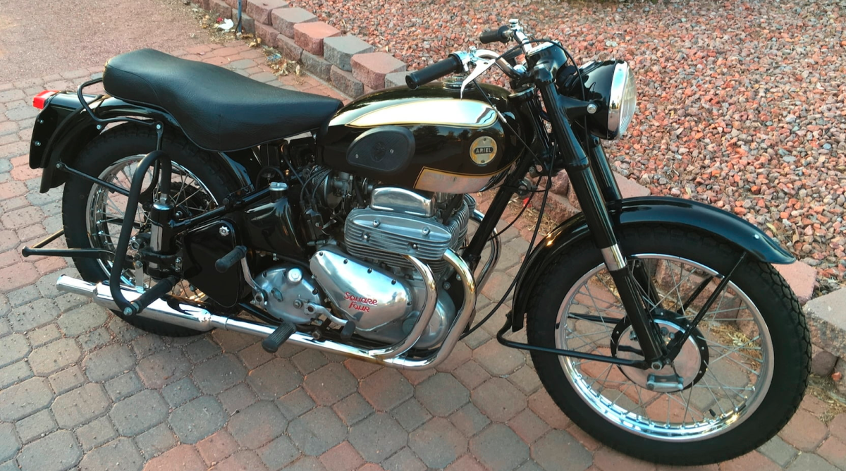Just two Ariel Square Fours sold in Vegas. This was the cheaper of the two, fetching $27,500, while another low-mileage 1958 model sold for $28,600.