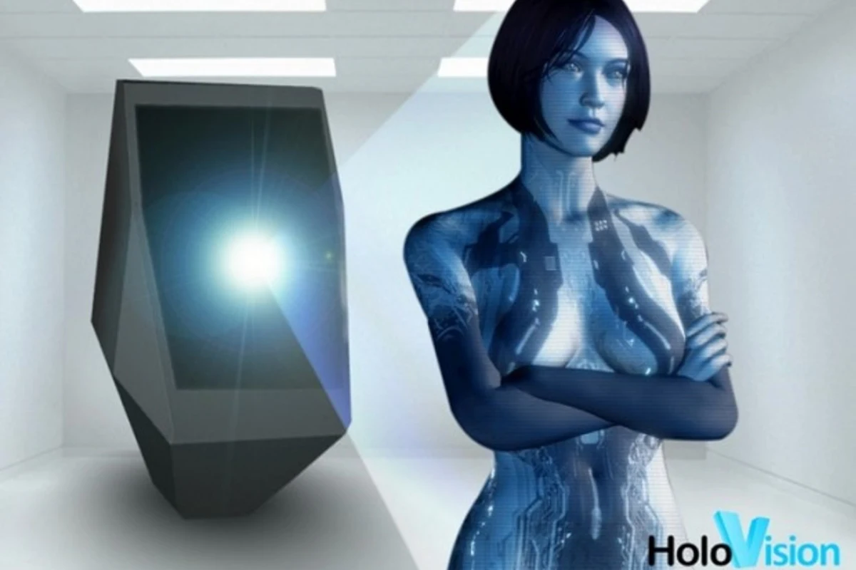 The Holovision projector is designed to produce a life-size image of a person