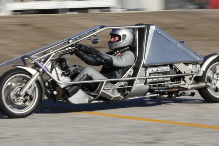 The Suprine Exodus recumbent motorcycle