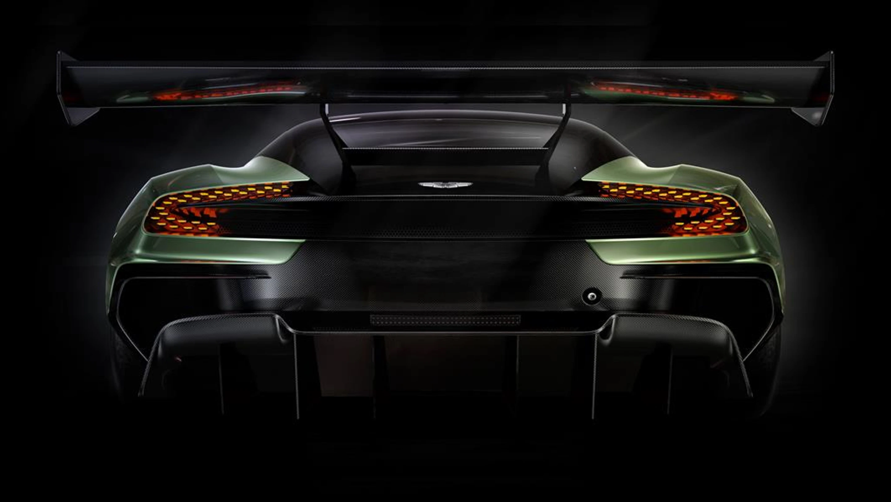 The Aston Martin Vulcan has a carbon-fiber monocoque