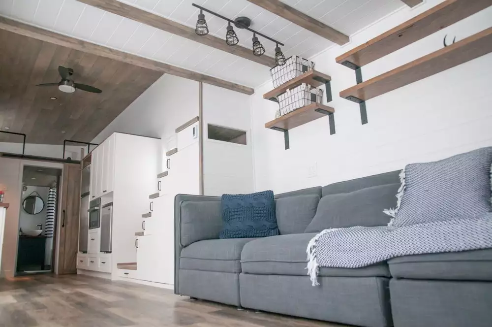 The ground floor of the Ébène measures 360 sq ft (33 sq m)