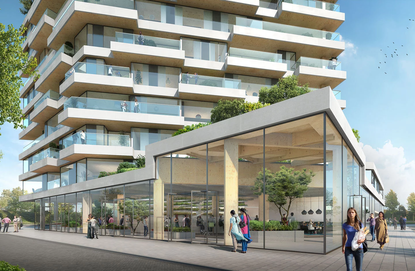 Haut is part of a larger development that will contain around 4,000 residential units, in addition to commercial and retail areas