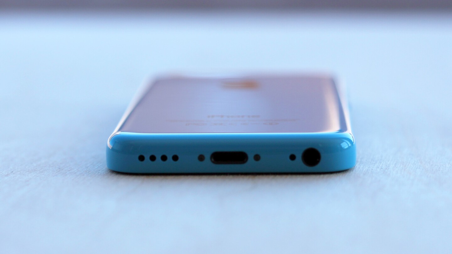 The iPhone 5c is a little thicker than the 5s, at 9 mm