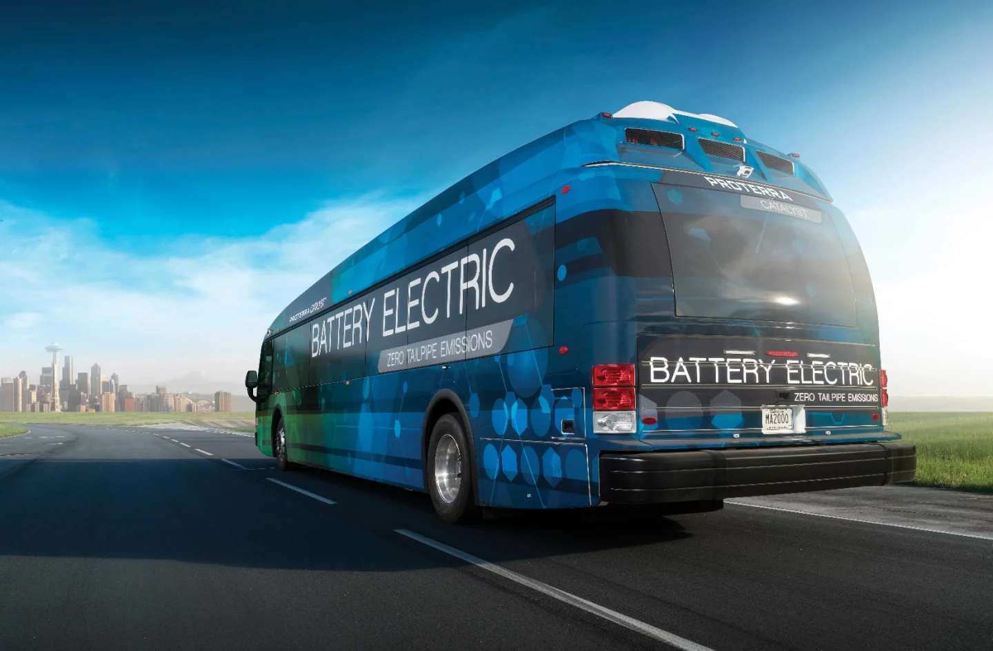 Just in case you weren't sure, this bus is battery powered