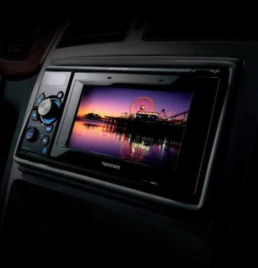 The Fujitsu AVN4430 car entertainment and navigation system