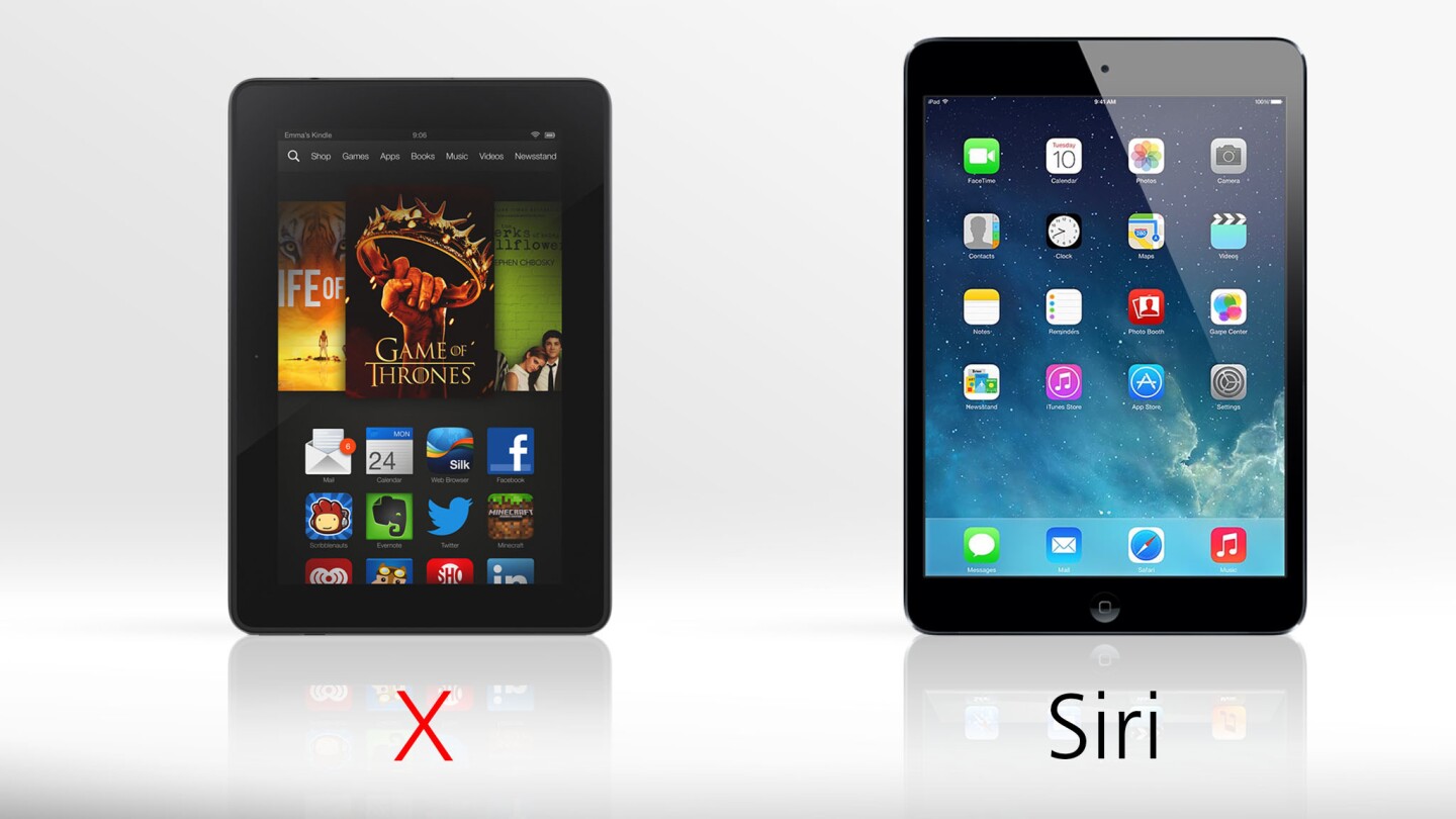 The Fire HDX doesn't have any native voice control options