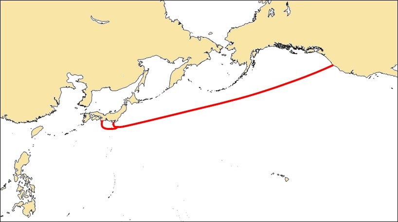 The route of the FASTER cable