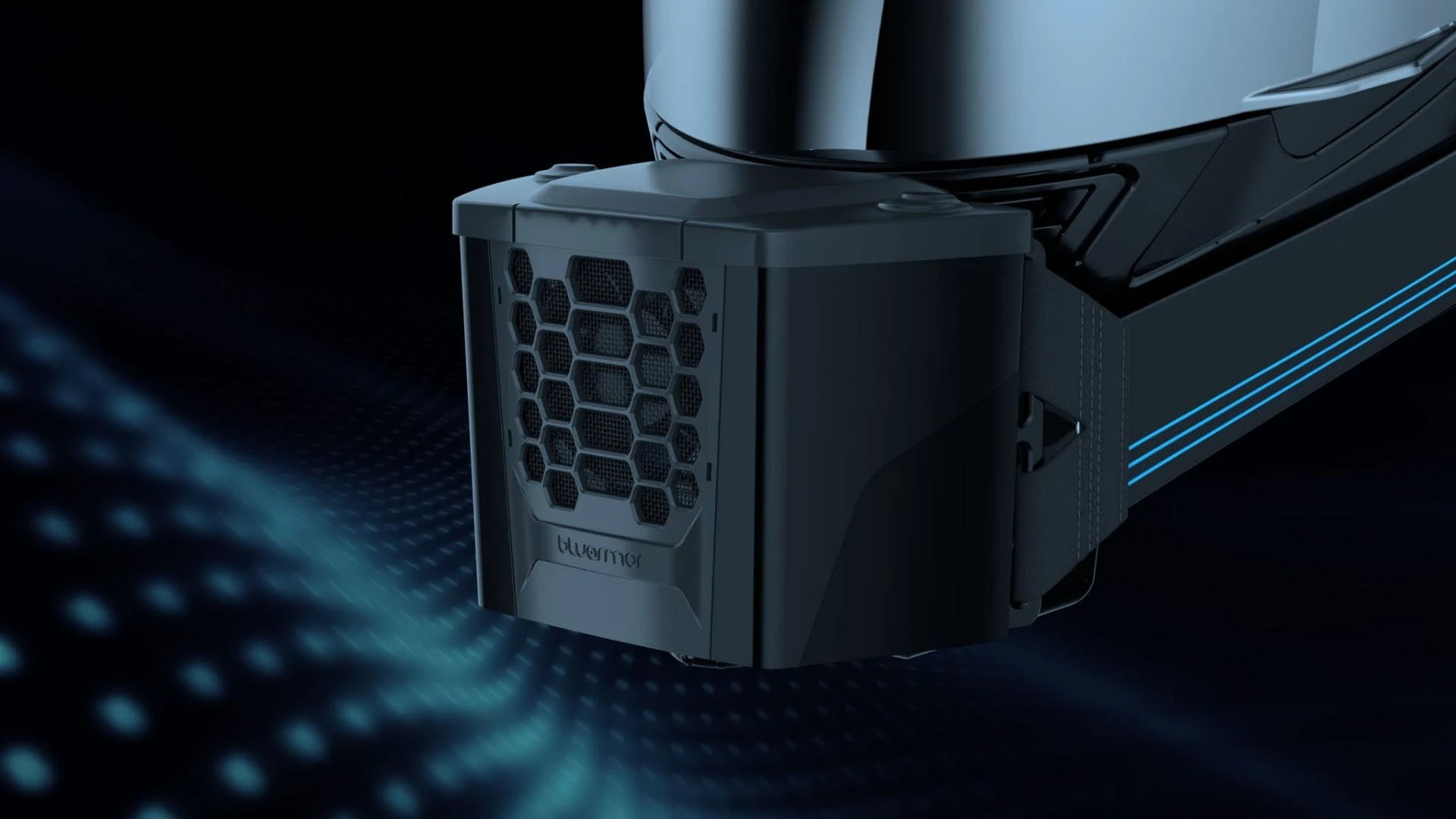 The BluSnap: a US$29 jigger that clips on to your chin vent and air-conditions your helmet