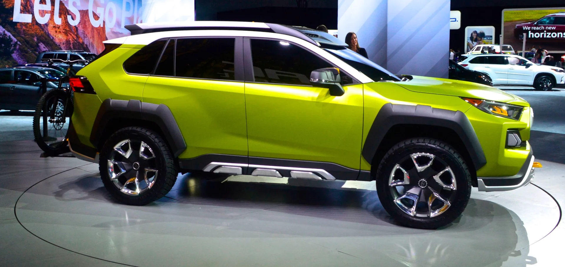 Toyota's FT-AC has a bit of an exaggerated design that feels like it tries too hard to compensate for the fact that it's not an FJ Cruiser or 4Runner ... but we guess experimenting with different styling is part of what concepts are for