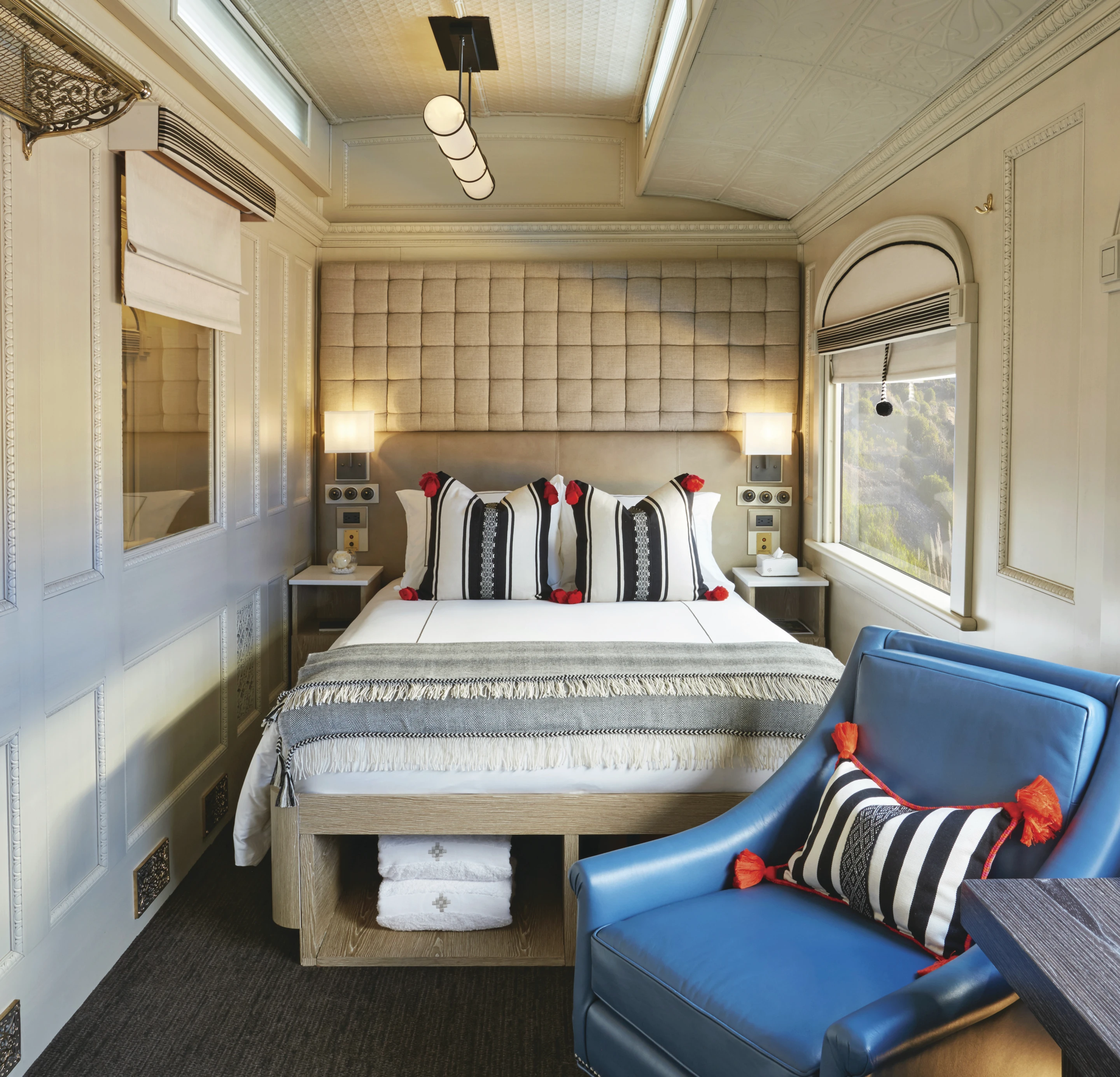 The interior of the Belmond Andean Explorer train was designed by London's Muza Lab