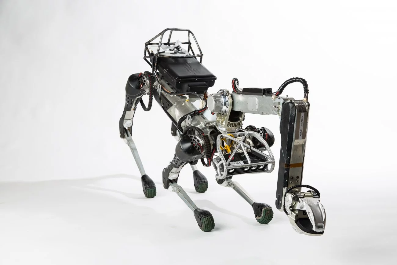 Earlier version of the SpotMini robot from Boston Dynamics