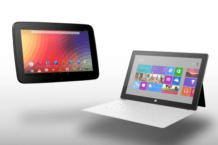 How does the Nexus 10 compare to Microsoft Surface RT?