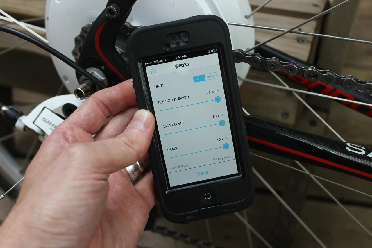 The FlyKly Smart Wheel app