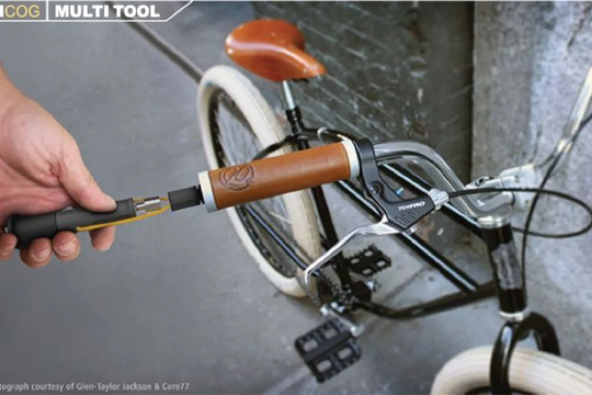 Incog takes the tools out of your pack and stores them in the bike