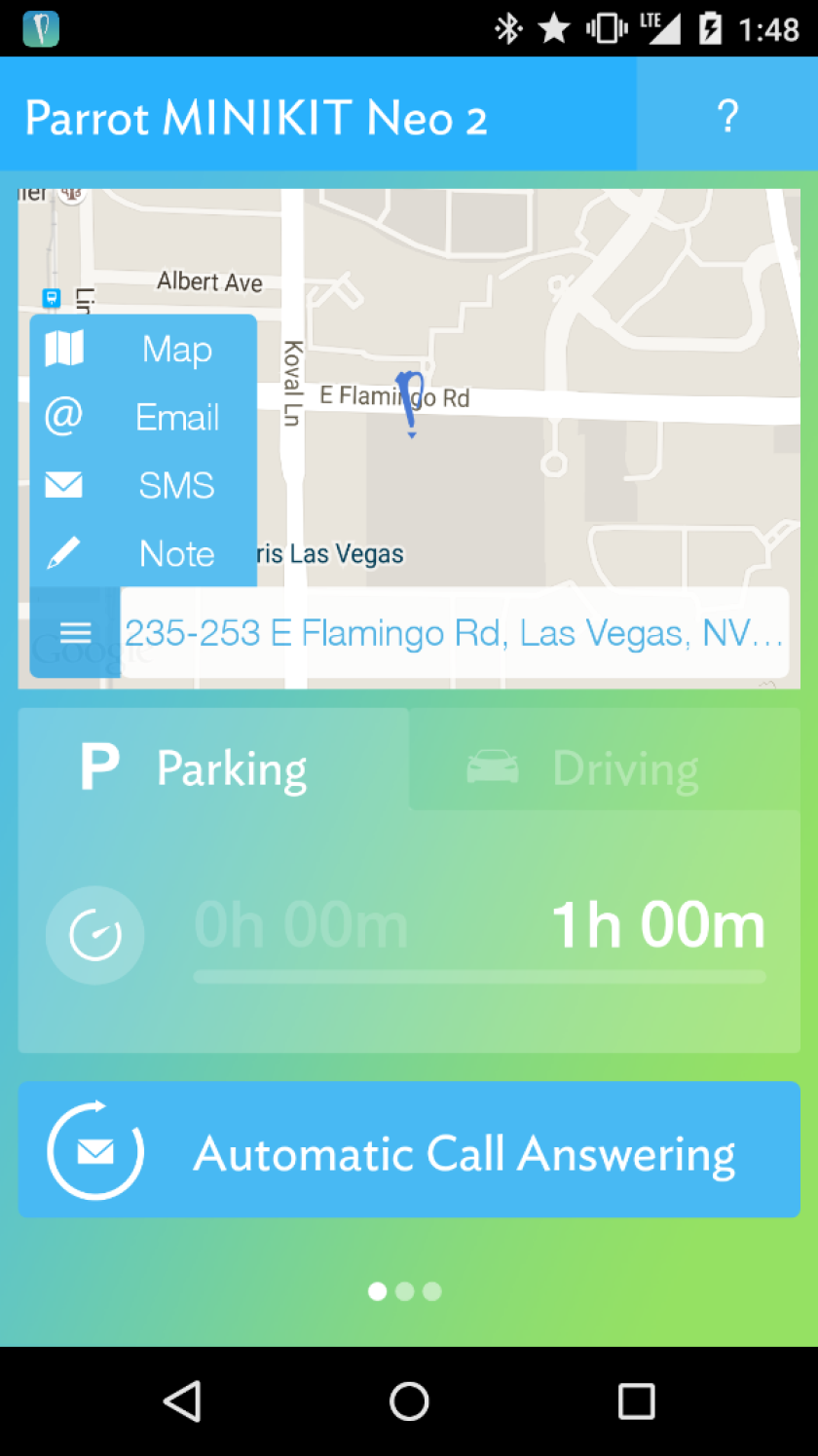 The MINIKIT Neo 2 HD allows users some unique features like automatically remembering where one parked, or starting a timer for a parking meter