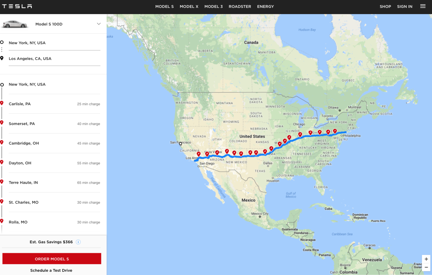 Tesla is expanding its Supercharger network in a big way