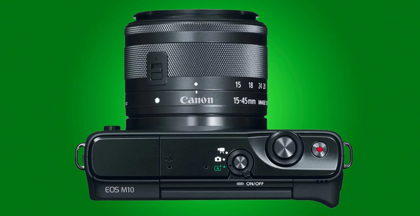 The simple controls of the Canon EOS M10 mirrorless camera