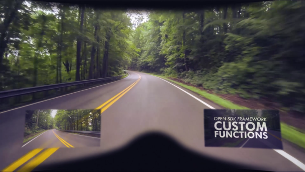 Intelligent Cranium's iC-R helmet: twin rear facing cameras can completely eliminate blind spots, giving you 360-degree vision at all times