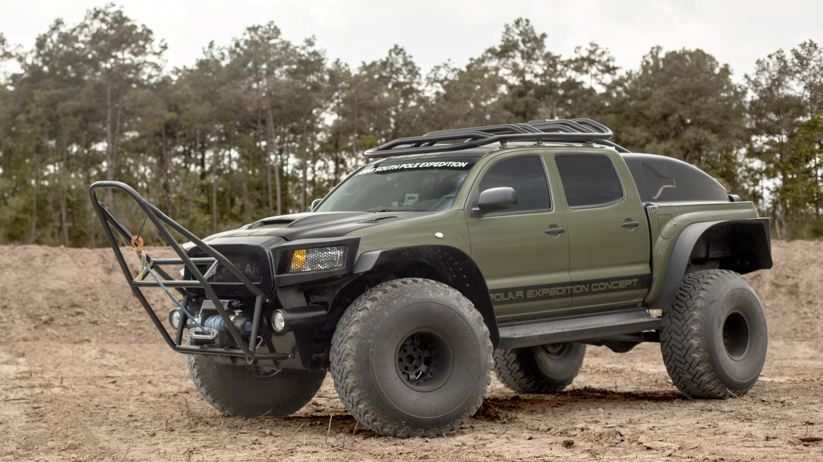 This Toyota Tacoma set the World Record for the fastest overland journey to the South Pole
