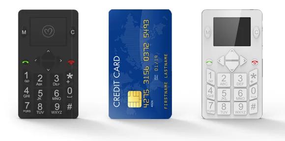 Micro-Phone is about the same size as a credit card