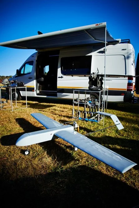 Fitted with infrared cameras and GPS, Air Shepherd's drones can fly for two hours at a time scanning the area for poachers
