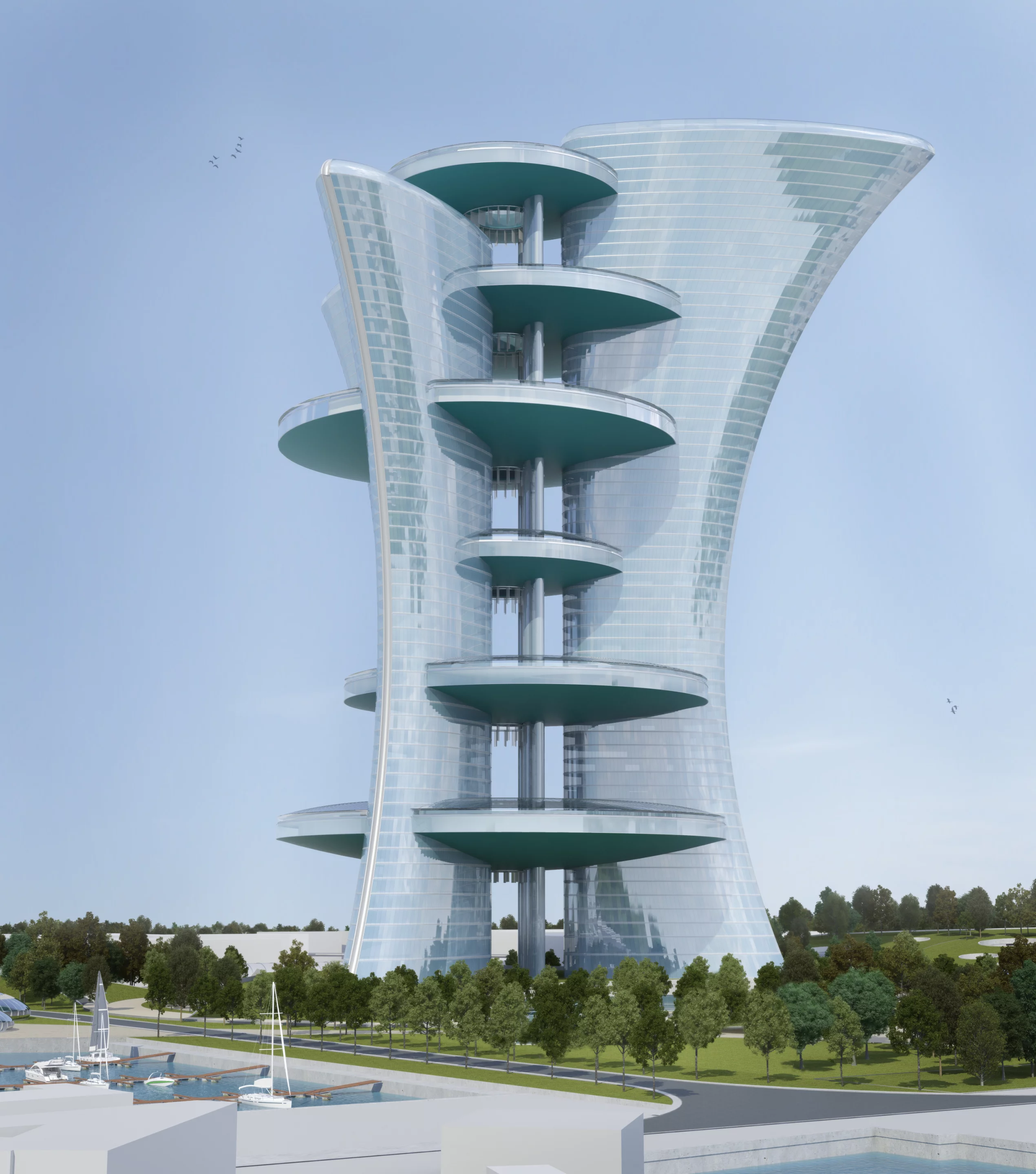 Pierre Cardin's proposed "Light Palace" (Image: Palais Lumiere)