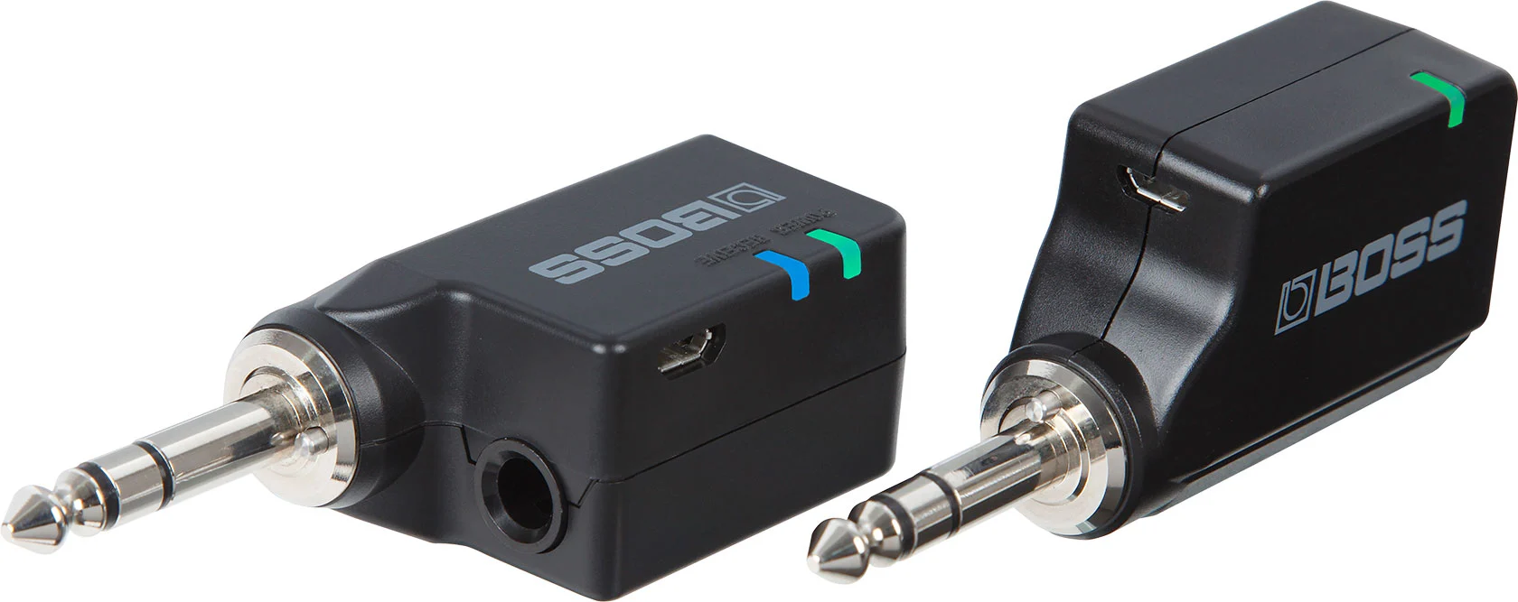 Docking the WL-20/WL-20L transmitter (right) into the receiver (left) automatically establishes a wireless connection