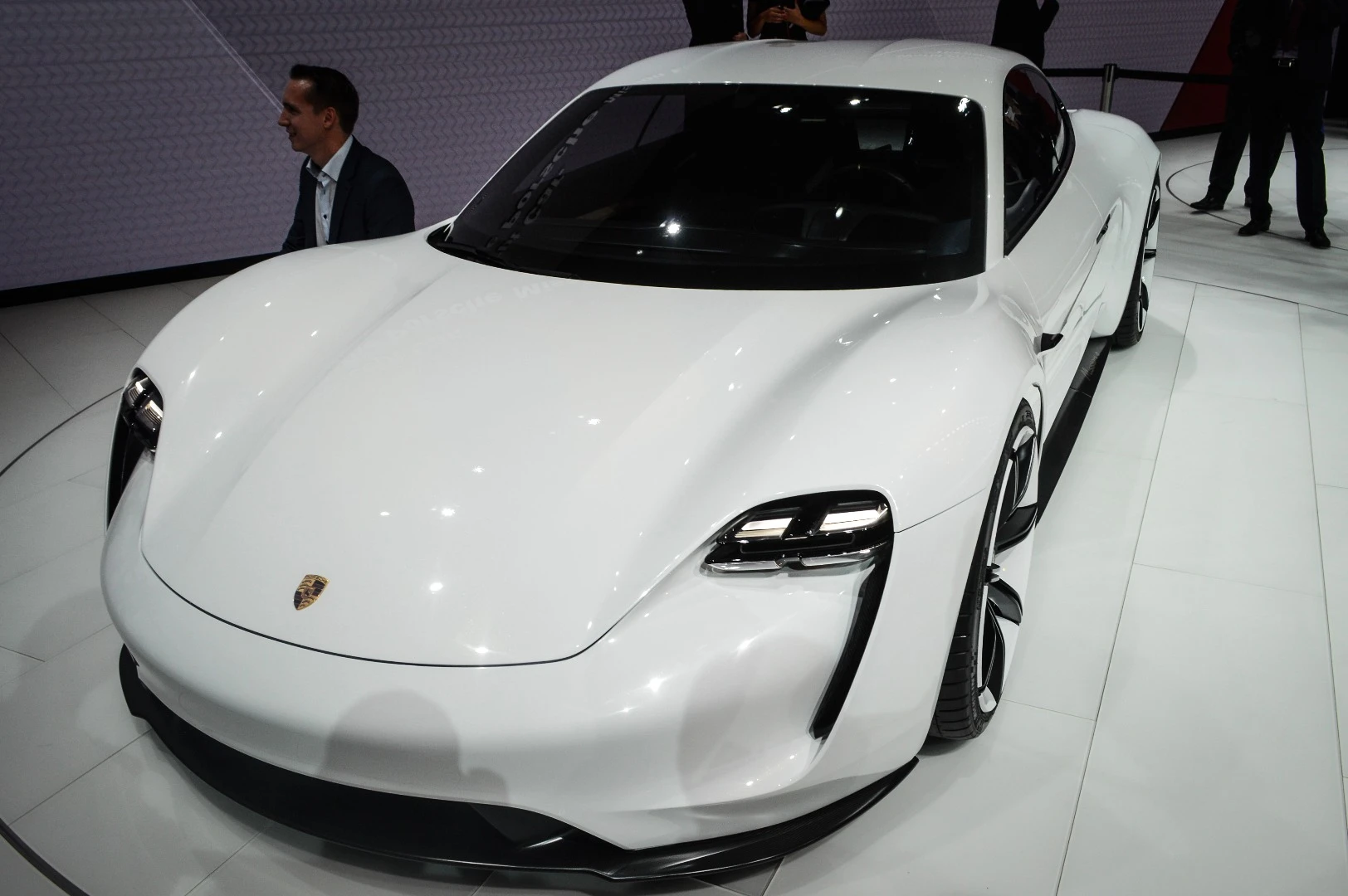 Porsche's all-new Mission E concept has a set of matrix LED headlights
