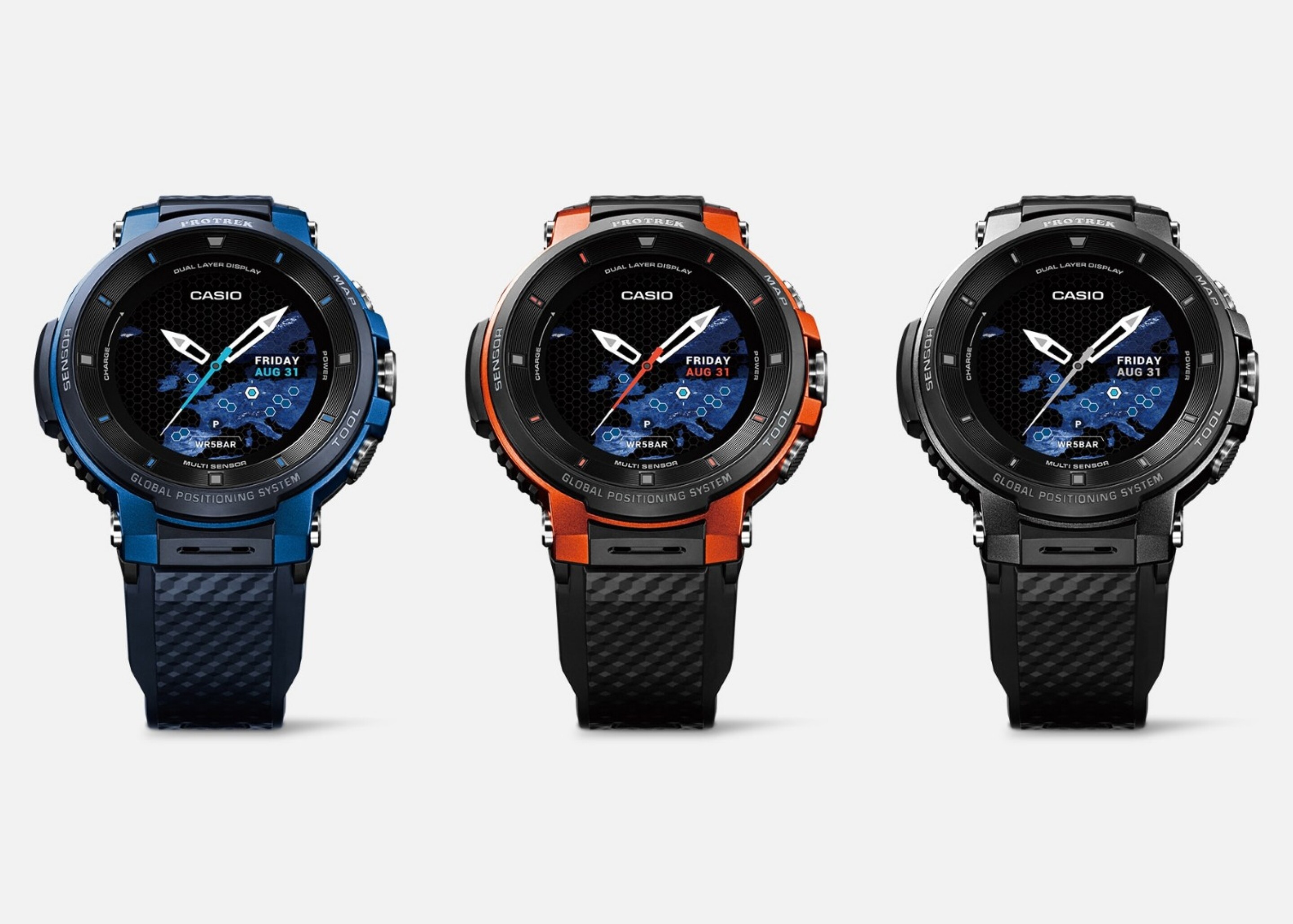 CASIO PRO TREK smart WSD-F30 BLACK 時計