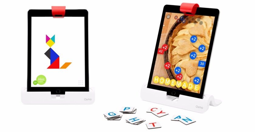 Osmo merges iPad and physical play by letting uses place play pieces in front of the iPad