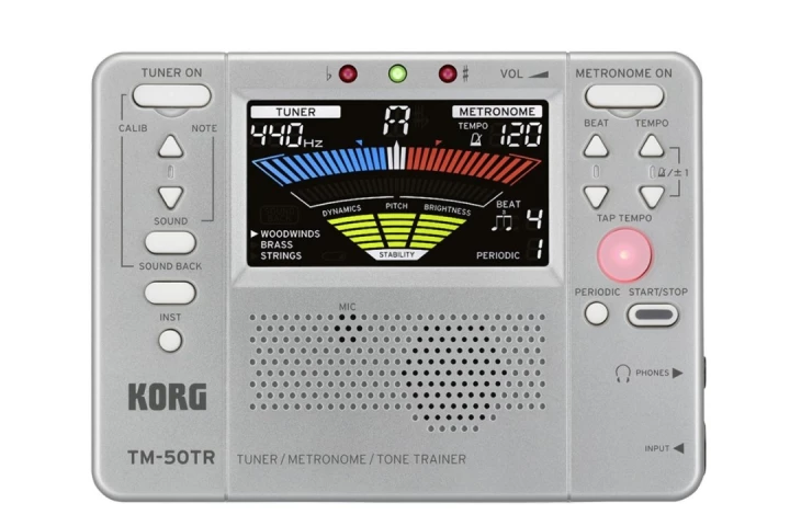 The TM-50TR combines tuner, metronome and tone trainer