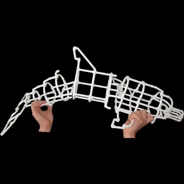 A dolphin created with Crossbeams