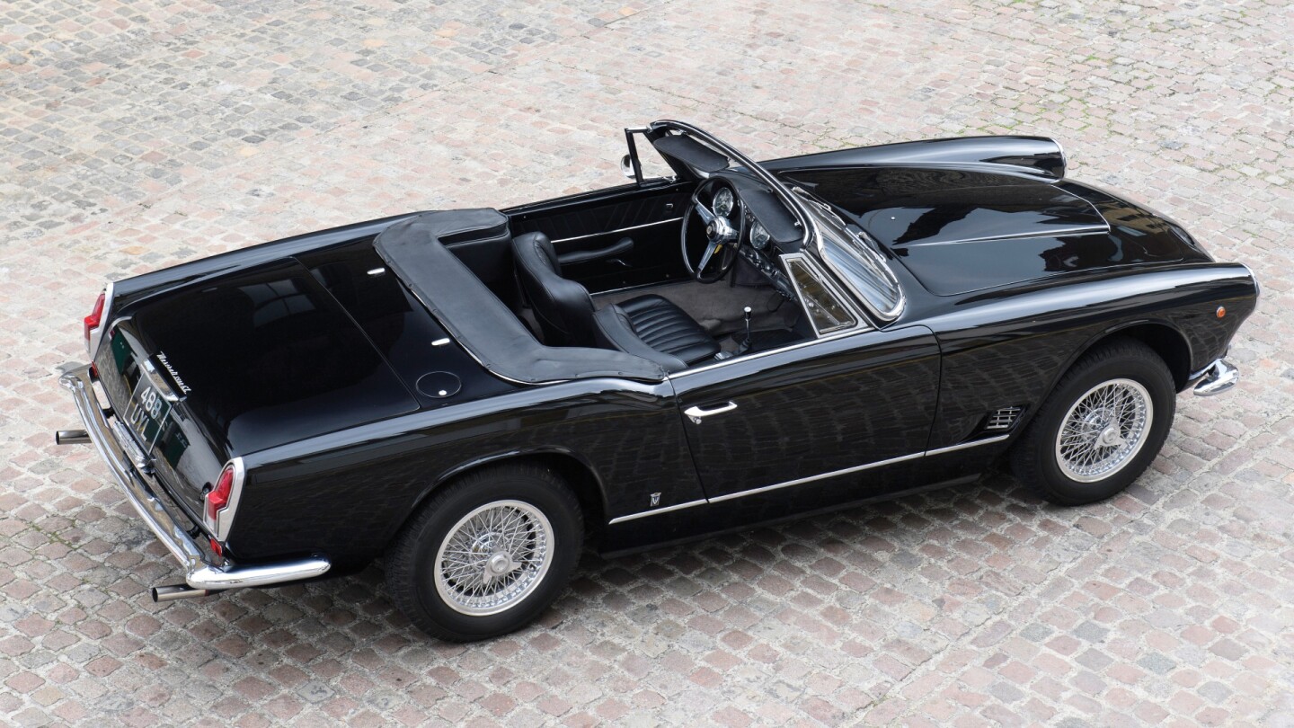 One of 242 Vignale 3500 GT Spyders built and a class winner at the Amelia Island Concours d'Elegance. The car was originally delivered in LHD in the U.K. and was fitted new with a five-speed ZF gearbox. Well bought at €840,000 ($939,180). Auction Link