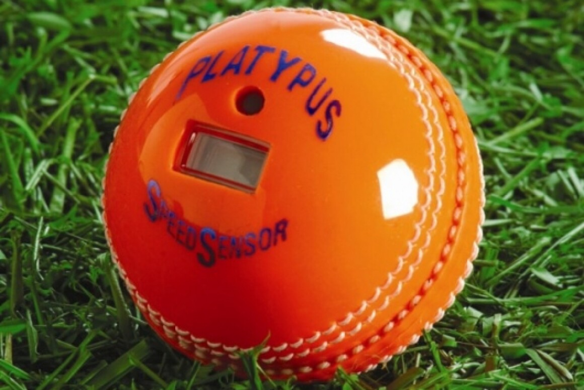 The Cricket ball that measures its own speed