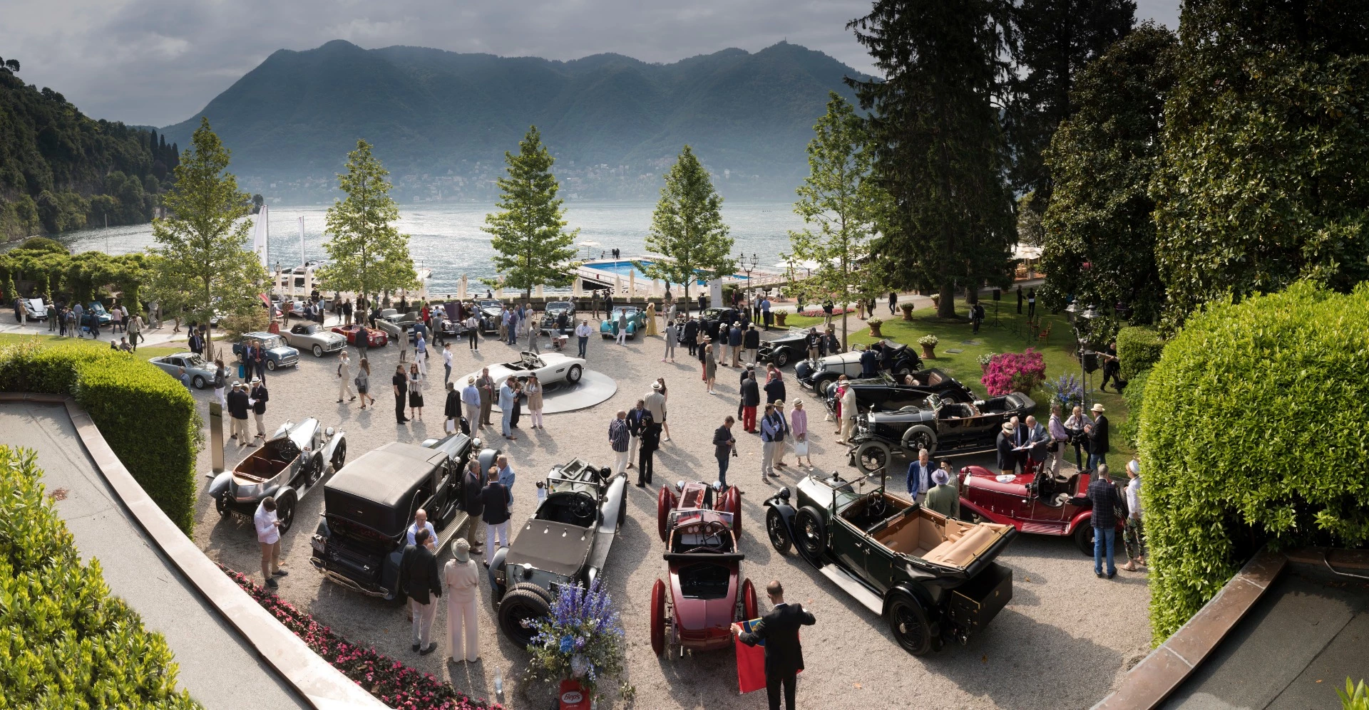 The shores of Lake Como make for a highly scenic event
