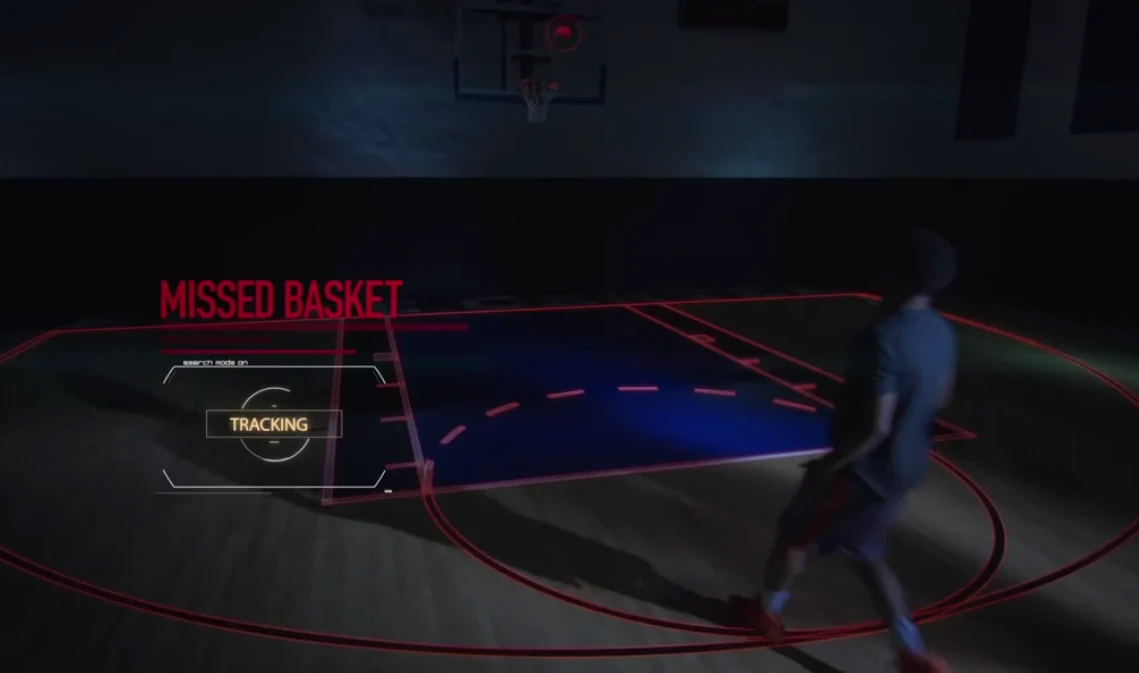 Wilson's "Make/Miss" technology uses sensors built into the ball and a companion smartphone app to track how many shots the user makes from different spots on the floor