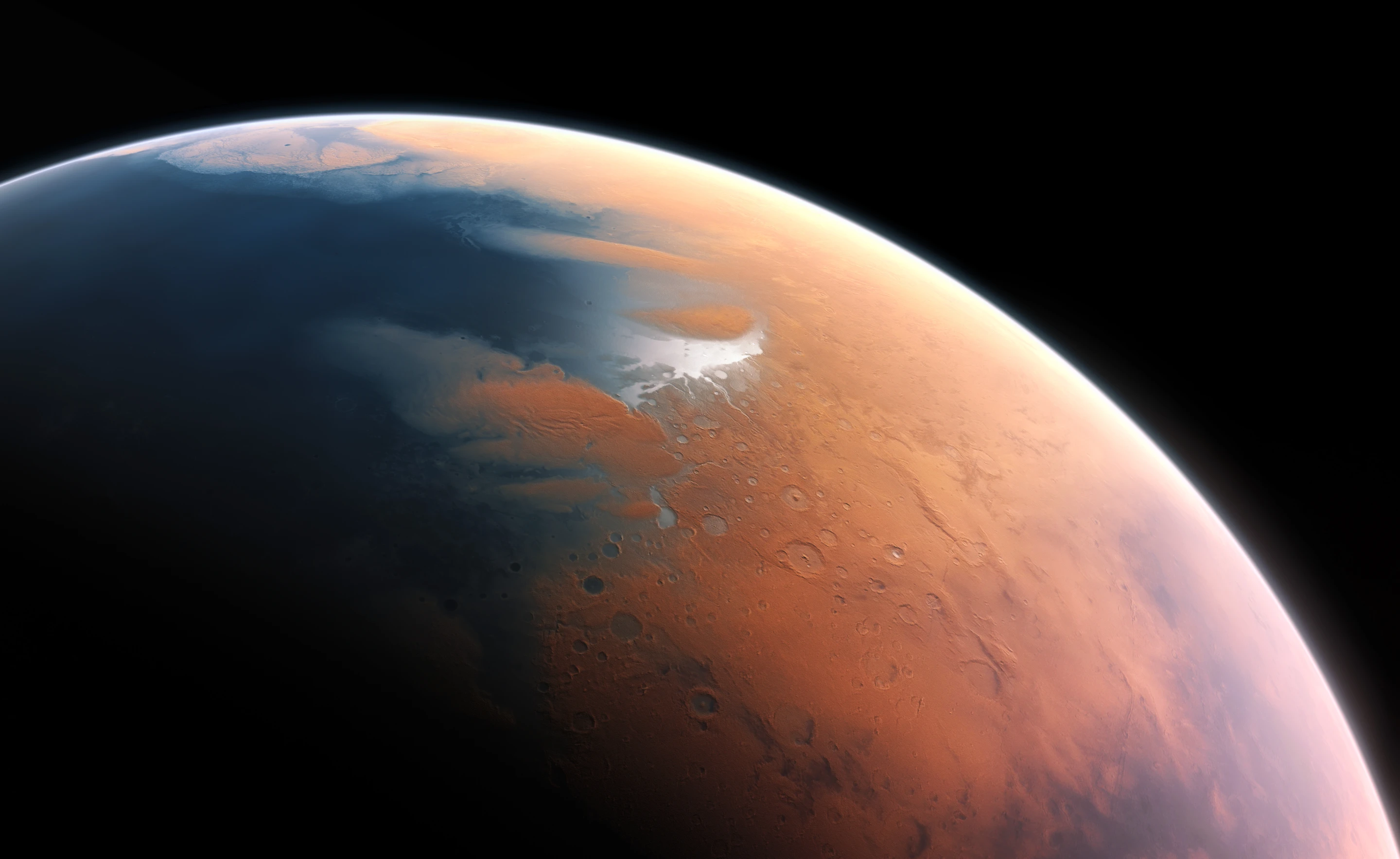 Mars as it may have looked 4.5 billion years ago