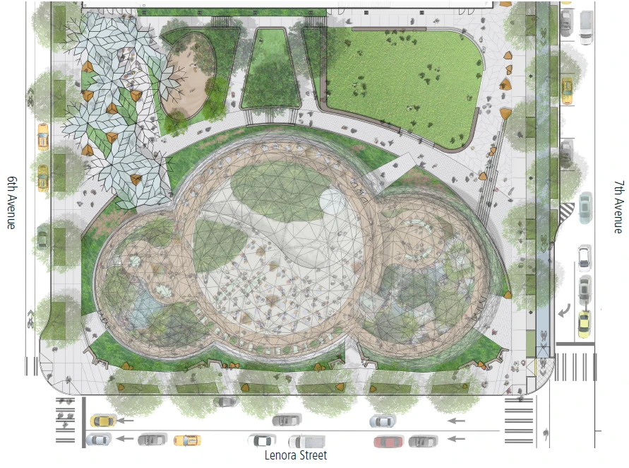 Open space landscape plan (Image: NBBJ)