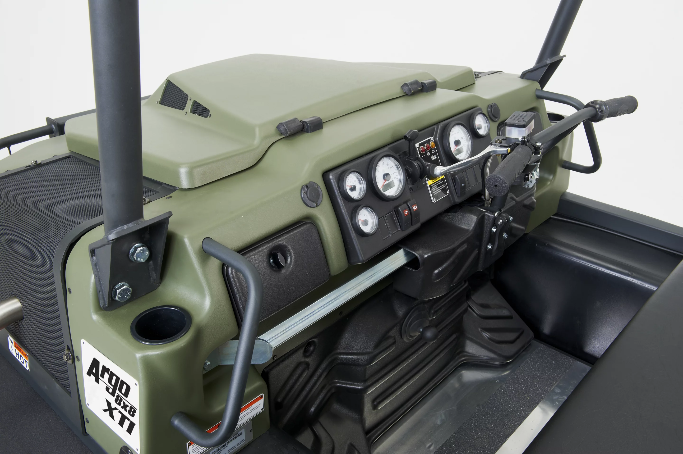 The XTI's steering handlebar quickly adjusts to whatever position is most comfortable for the driver