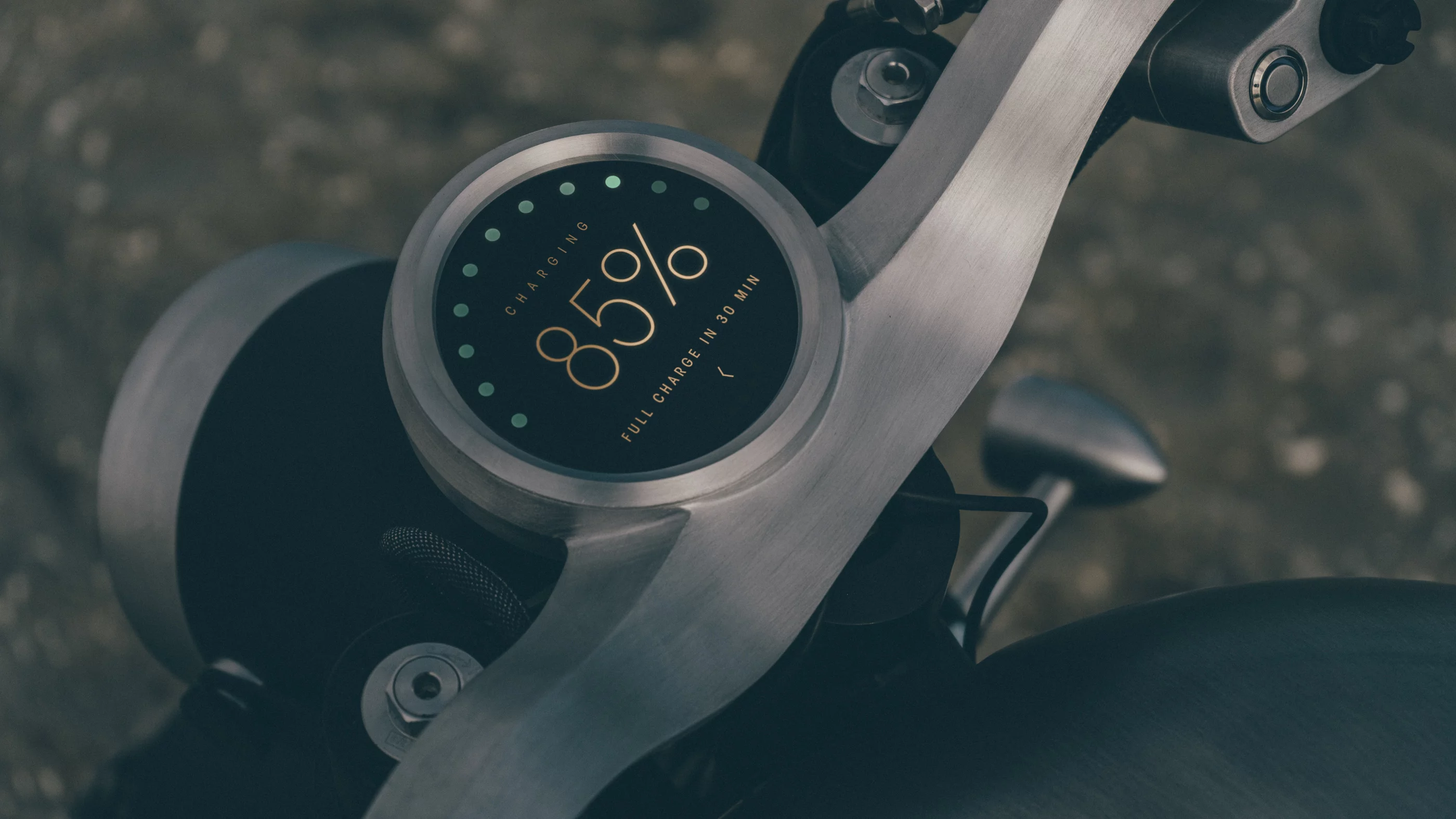 CNC machined aluminum handlebar/dash unit