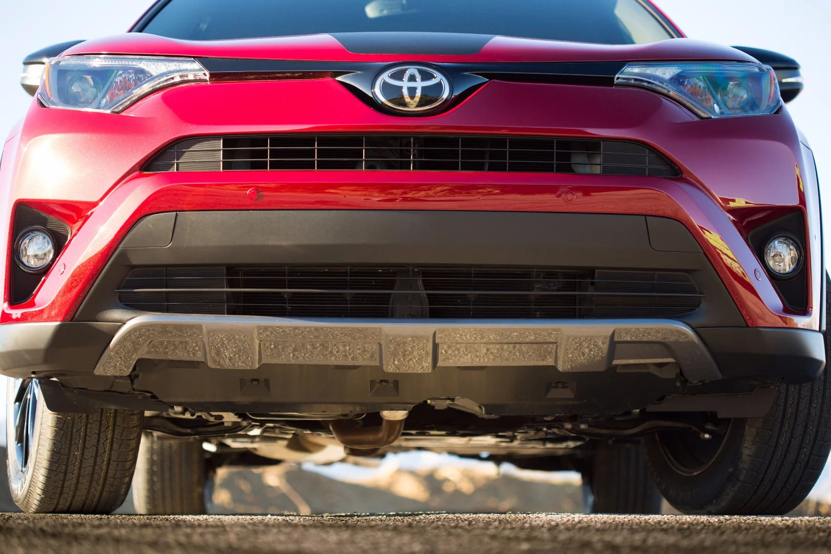 The Toyota RAV4 Adventure includes lower body protection