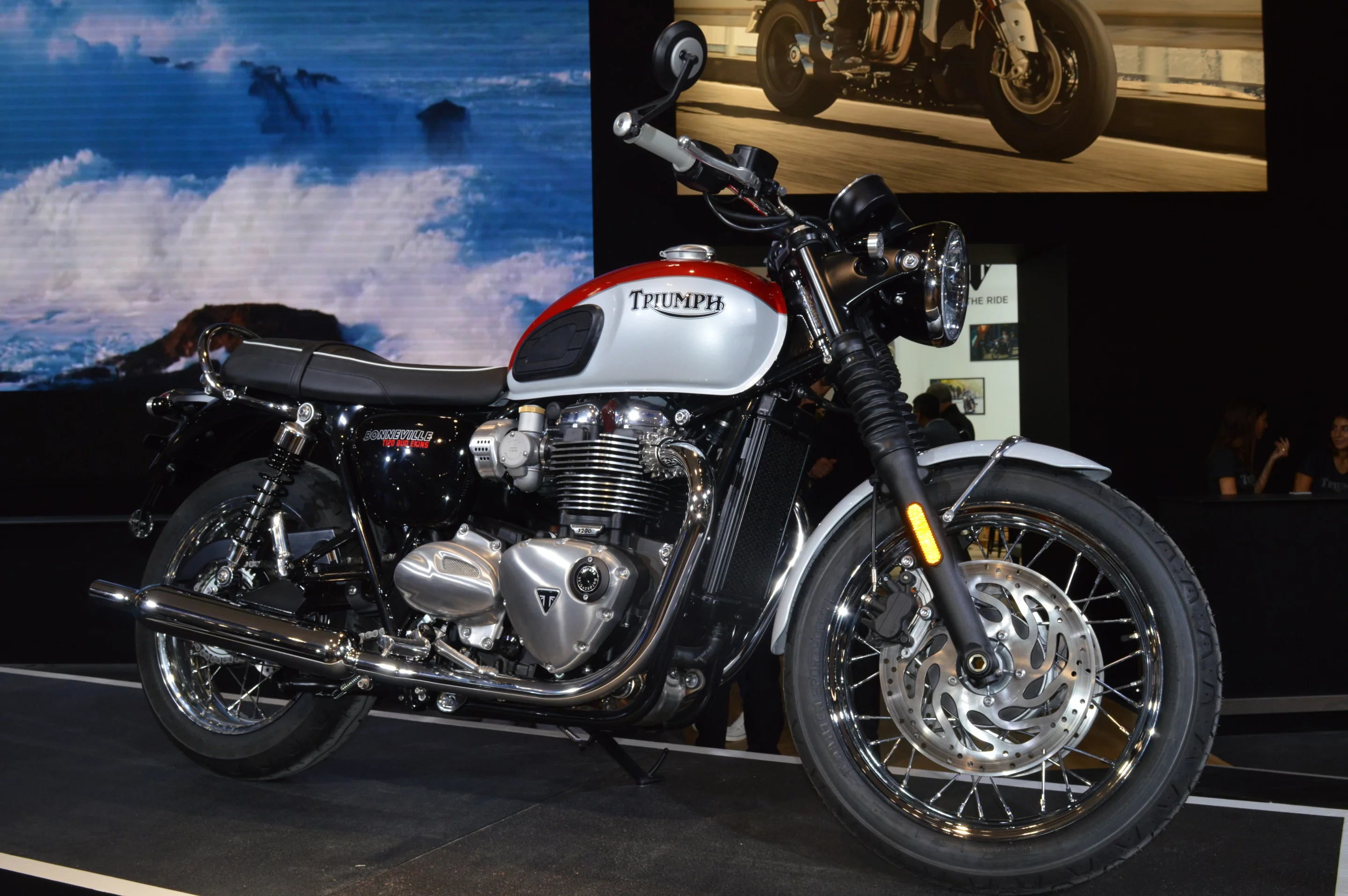 Triumph Bonneville Bud Eckins, a tribute to the legendary Amerucan stunman, available in both T100 and T120 versions