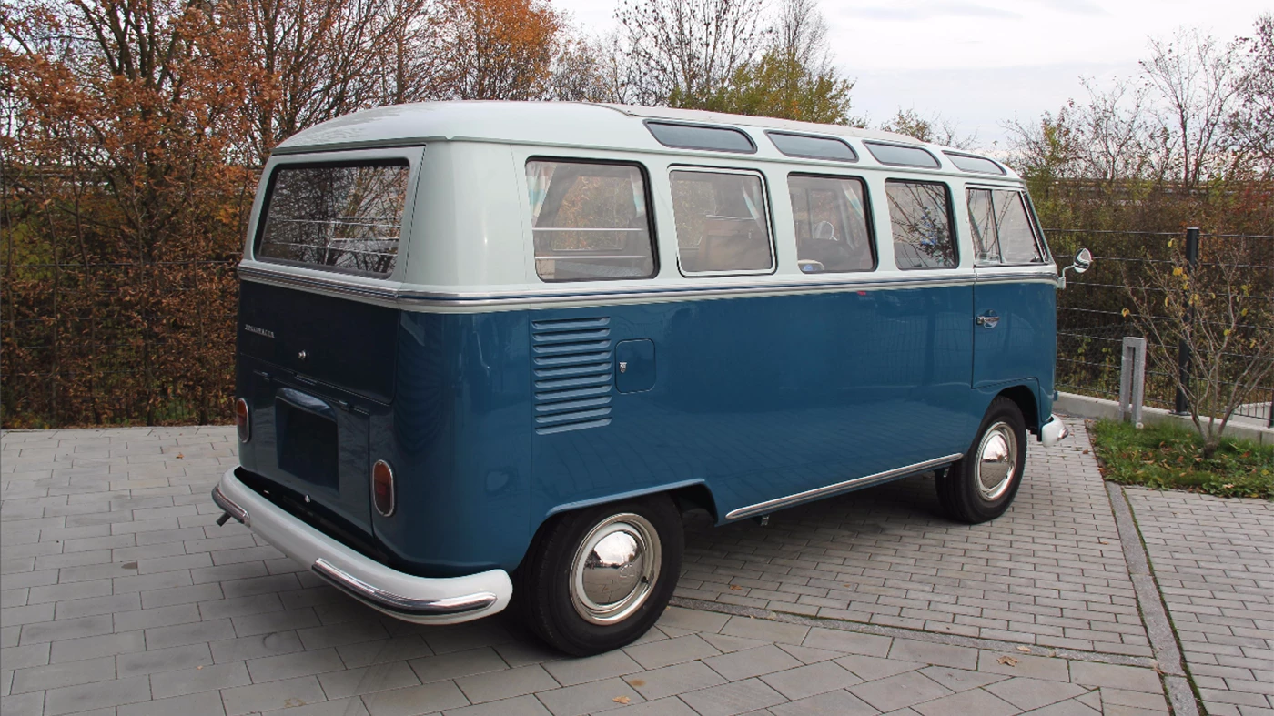 This 1964 VW 21-window Deluxe Samba fetched £85,500 ($129,719) at Bonhams' December sale in 2015.
