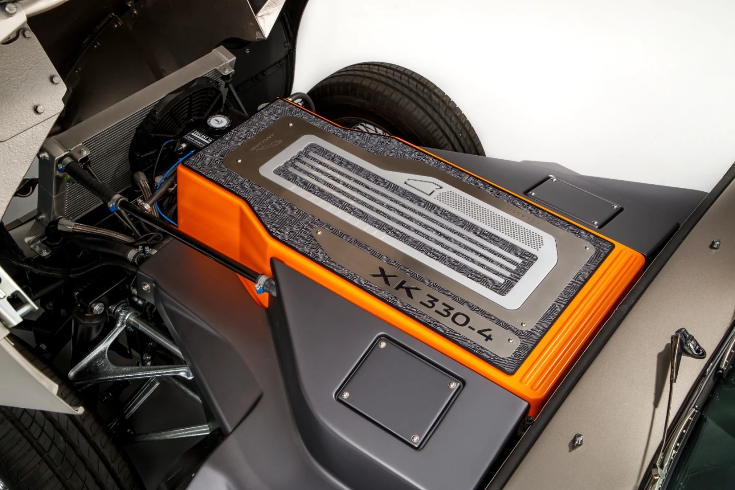 As Jaguar Land Rover Classic has created an electric powertrain specifically designed for the E-type, this simplifies the retrofitting of existing cars and is also fully reversible so that E-Type owners can drive their classic car as a day-to-day commuter with zero emissions then having it refurbished to new, as it left the factory 50 something years ago