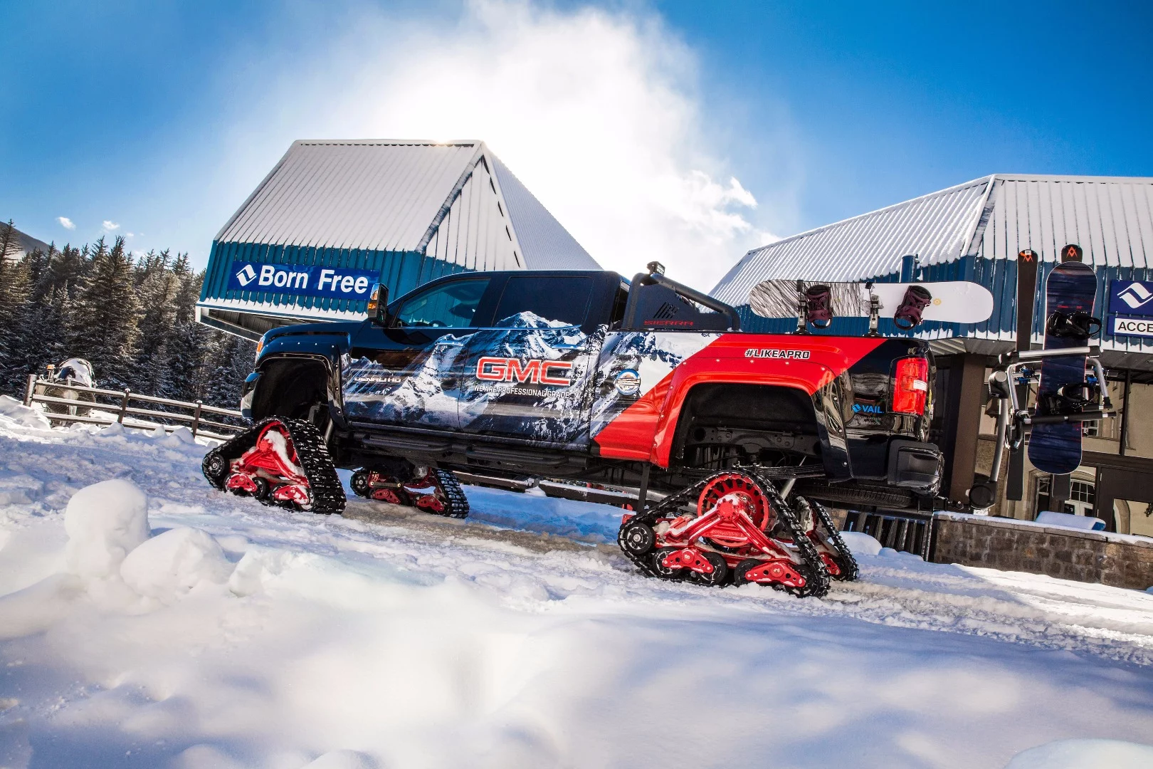 GMC Sierra All Mountain concept: tear up AND down the ski slopes