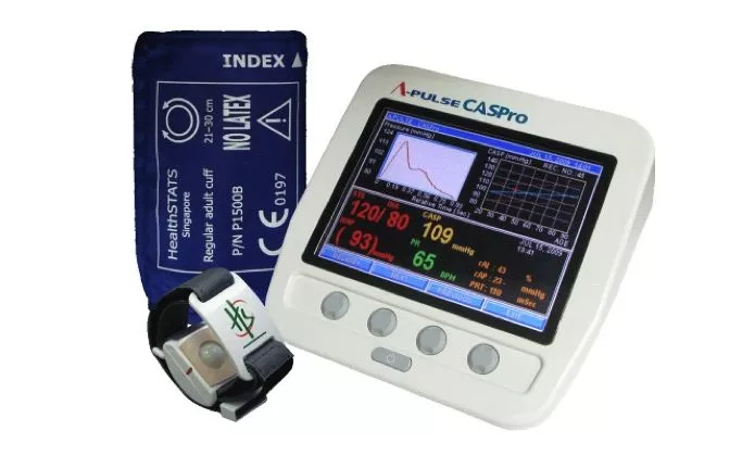 CASPro is said to offer more accurate measurement of blood pressure, by determining what the pressure is at the heart, instead of in the arm (Photo: University of Leicester)