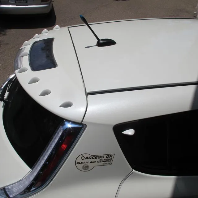 GasPods installed on the rear roof of a Nissan Leaf